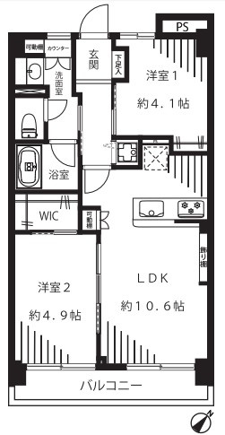 パールハイツ幡ヶ谷の間取り