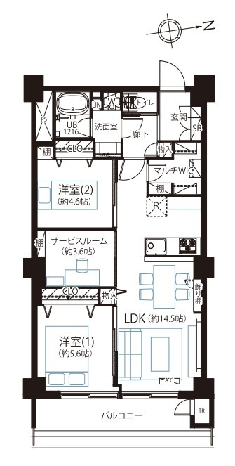 マンション和泉苑の間取り