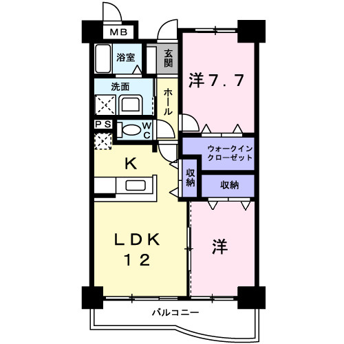 ラフレシールＡの間取り