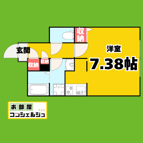 Branche葵(ブランシェアオイ)の間取り