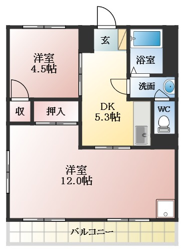 【間取り】 | 藤原マンション大井