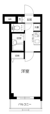 板橋区上板橋２丁目の賃貸マンションの間取り