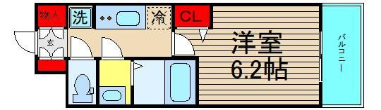 プレサンス難波インフィニティの間取り