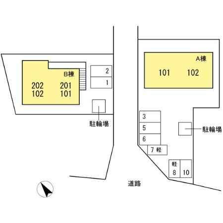 リヴェール A棟の区画図