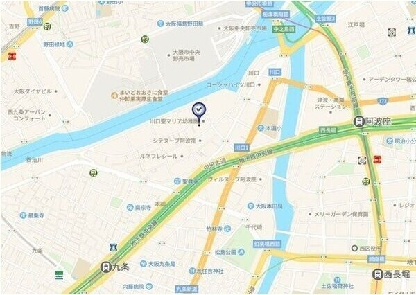 エスリード中之島ザ・コアの地図
