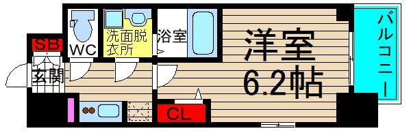 エスリード中之島ザ・コアの間取り
