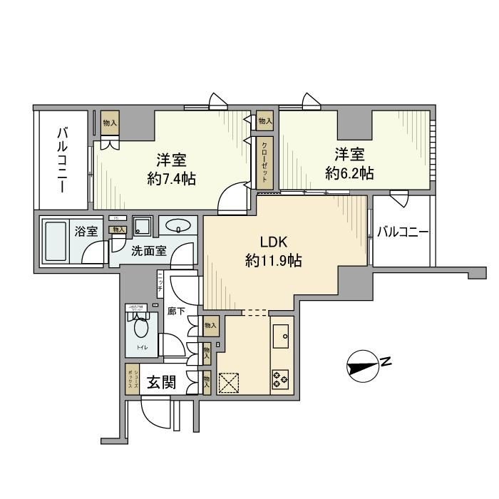 東新宿レジデンシャルタワーの間取り