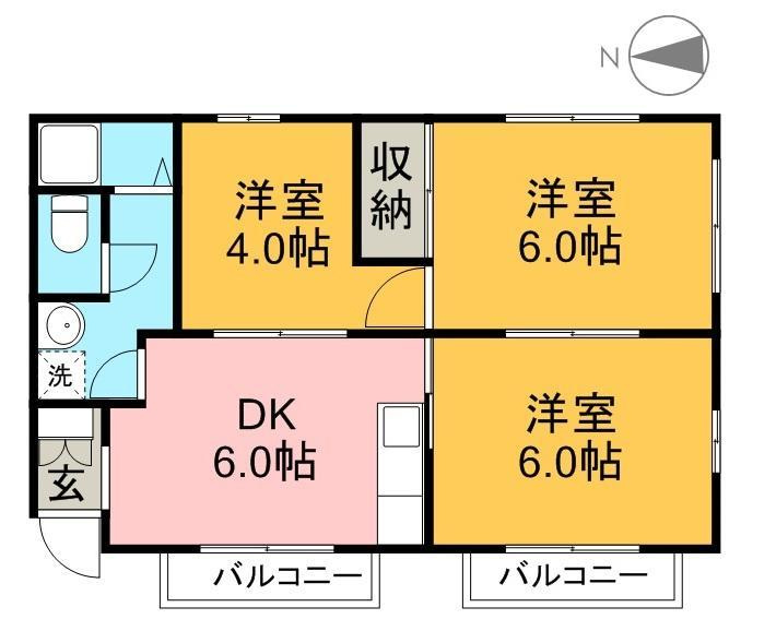 メゾンRの間取り