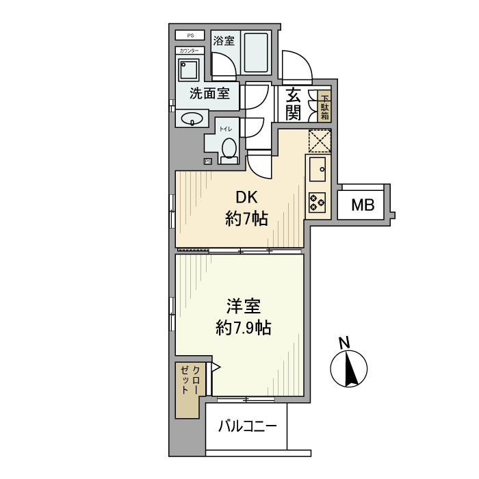 ヴェルステージ秋葉原Ⅱの間取り