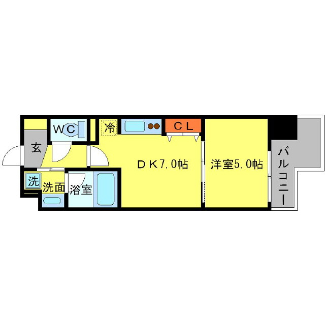 BRAVI南堀江の間取り