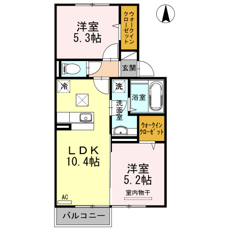 【間取り】 | イオス　B棟