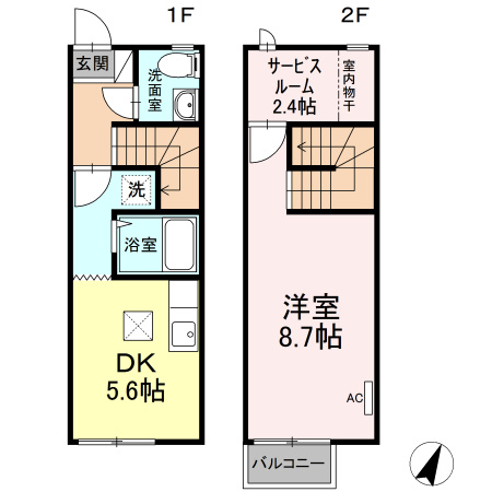 リビオンＨ＆Ｍの間取り