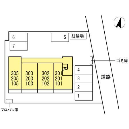 ヴィラ アルカディアの駐車場|駐車場