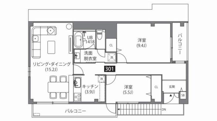 グランバリュー永福町の間取り|間取り図