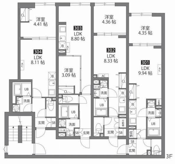 【間取り】 | ルネコート大鳥居 | 間取り図