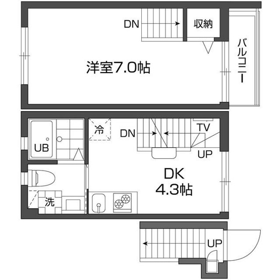 【間取り】 | グランアセット西新宿 | 間取り図