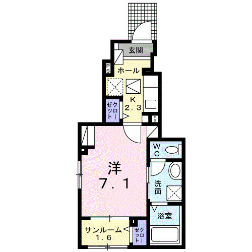 Ｂｏｓｃａｔｏ　Ｌ　Ⅰの間取り