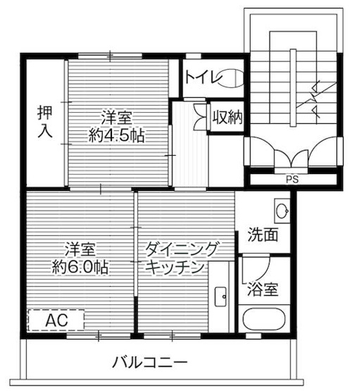 【間取り】 | ビレッジハウス石下1号棟