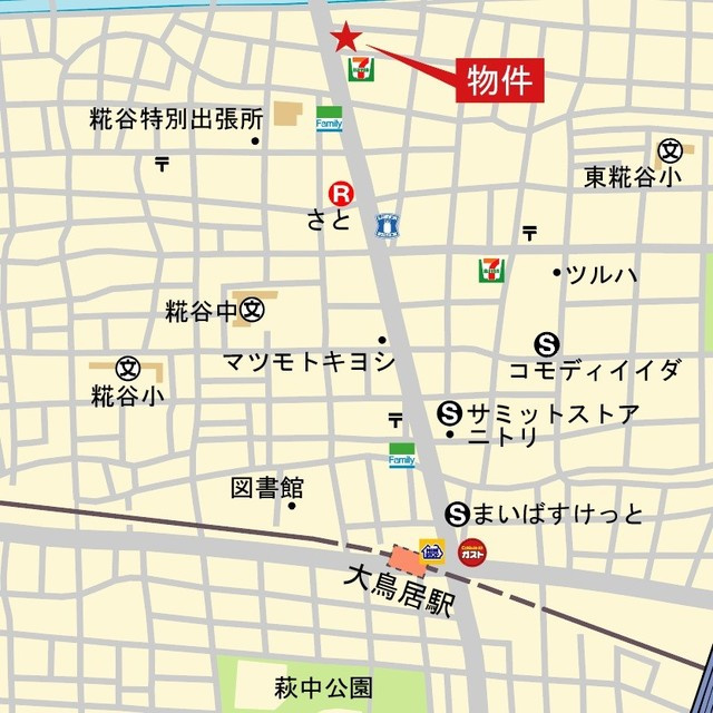 ＲＥＳＩＤＥＮＣＥ　大鳥居の地図