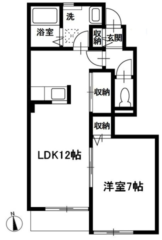 ブリーズ東海神Cの間取り