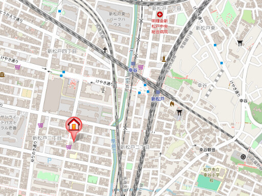 メグリオ新松戸Ⅱの地図