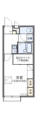 レオパレスフローラＭＫの間取り