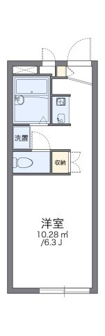 レオパレスフォンテーヌⅣの間取り