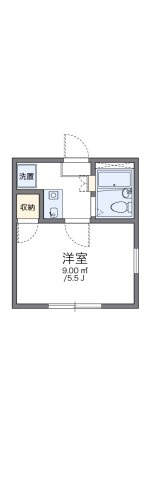 レオパレススプリーム三ッ沢の間取り