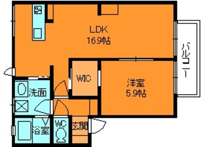ハイツ池田Ｅの間取り