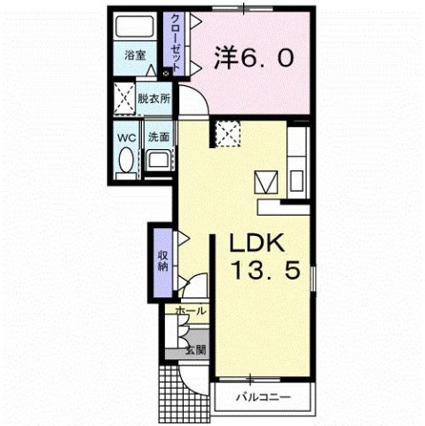 ブライト　ヒル　ハウス　Ｂの間取り