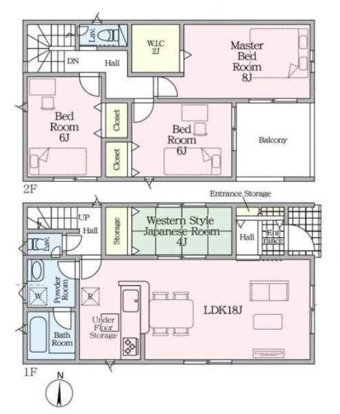 クレイドルガーデン馬司町 ２号棟 ／新築一戸建の間取り
