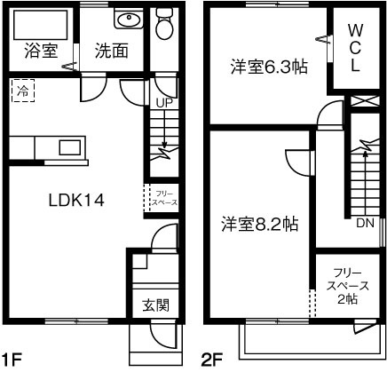 【間取り】 | Ｍａｉｓｏｎ ｄｕ Ｍａｔｓｕｂａｒａ Ｂ