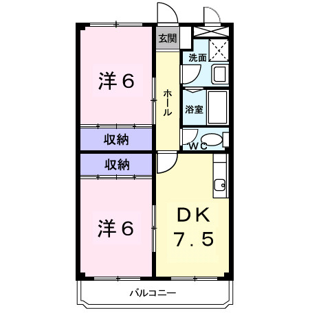 【間取り】 | エスポワール永吉
