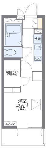 レオパレスエテルノ　セラ下野毛の間取り