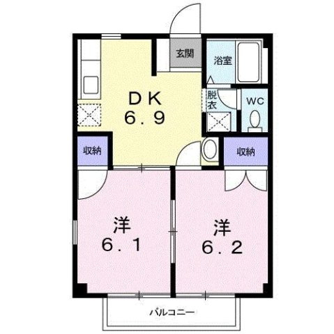 【間取り】 | ヴィラ新守谷