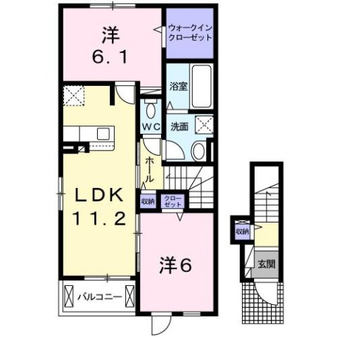 プルメリアの間取り