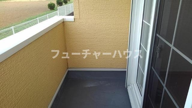 プリムローズⅢのバルコニー|広々としたバルコニーです
