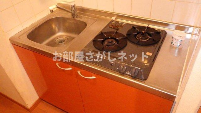 スカイコート池袋第７【おとり物件なし】#学生・社会人にオススメ！初期費用分割払いOK！のキッチン|システムキッチン（2口ガスコンロ）