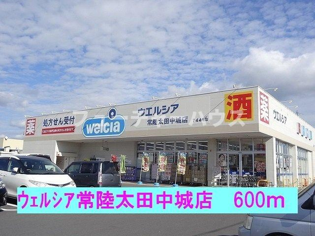 パルパレスＢの周辺|ウエルシア常陸太田中城店まで600m