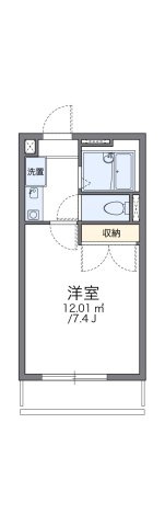 レオパレスクリスタルⅡの間取り