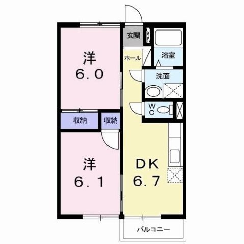 プチメゾンの間取り