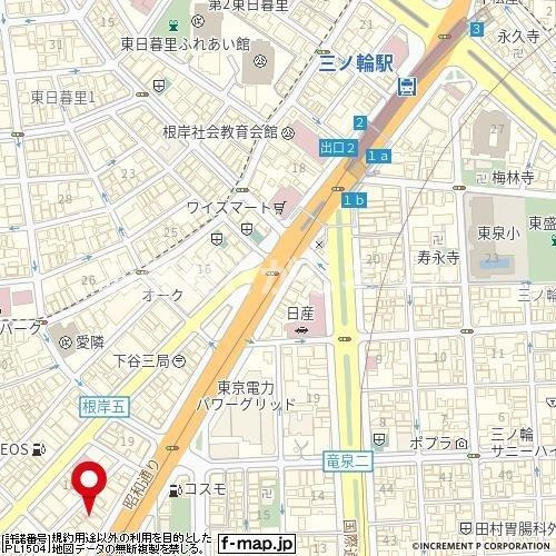 スカイコートヌーベル入谷【おとり物件なし】#学生・社会人にオススメ！初期費用分割払いOK！の地図