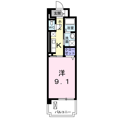 オペルビューＭＪの間取り
