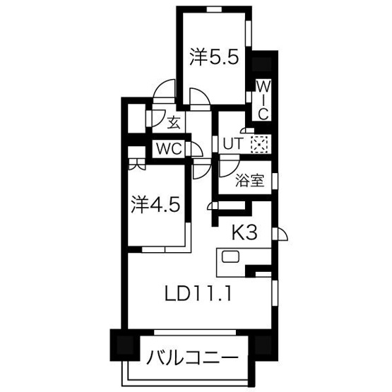 【間取り】 | ローレルアイ名駅東