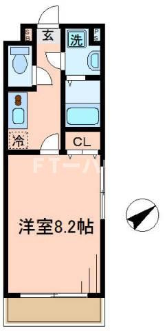 ブリリアント大木Ⅱの間取り|反転タイプの間取りです