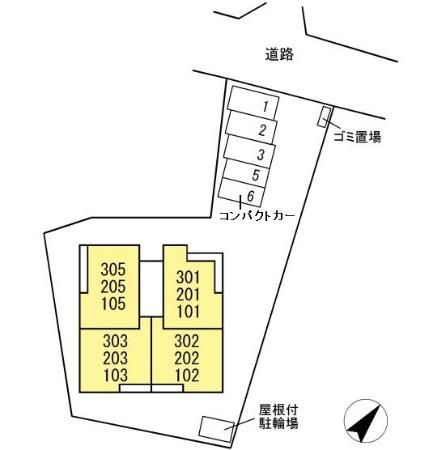 D’Bless上大岡の区画図