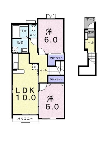 【間取り】 | Ｓｔ．メゾン．Ｄ　Ｂ