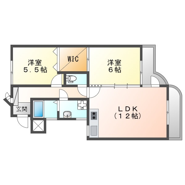 村山ハイツの間取り