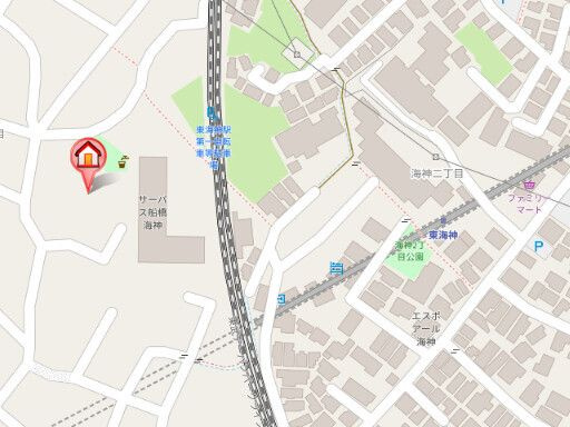 ブリーズ東海神Ｃの地図