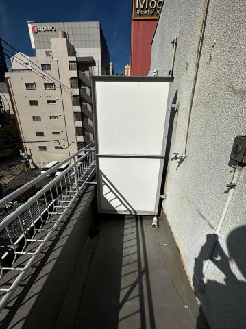 南松竹マンションのバルコニー